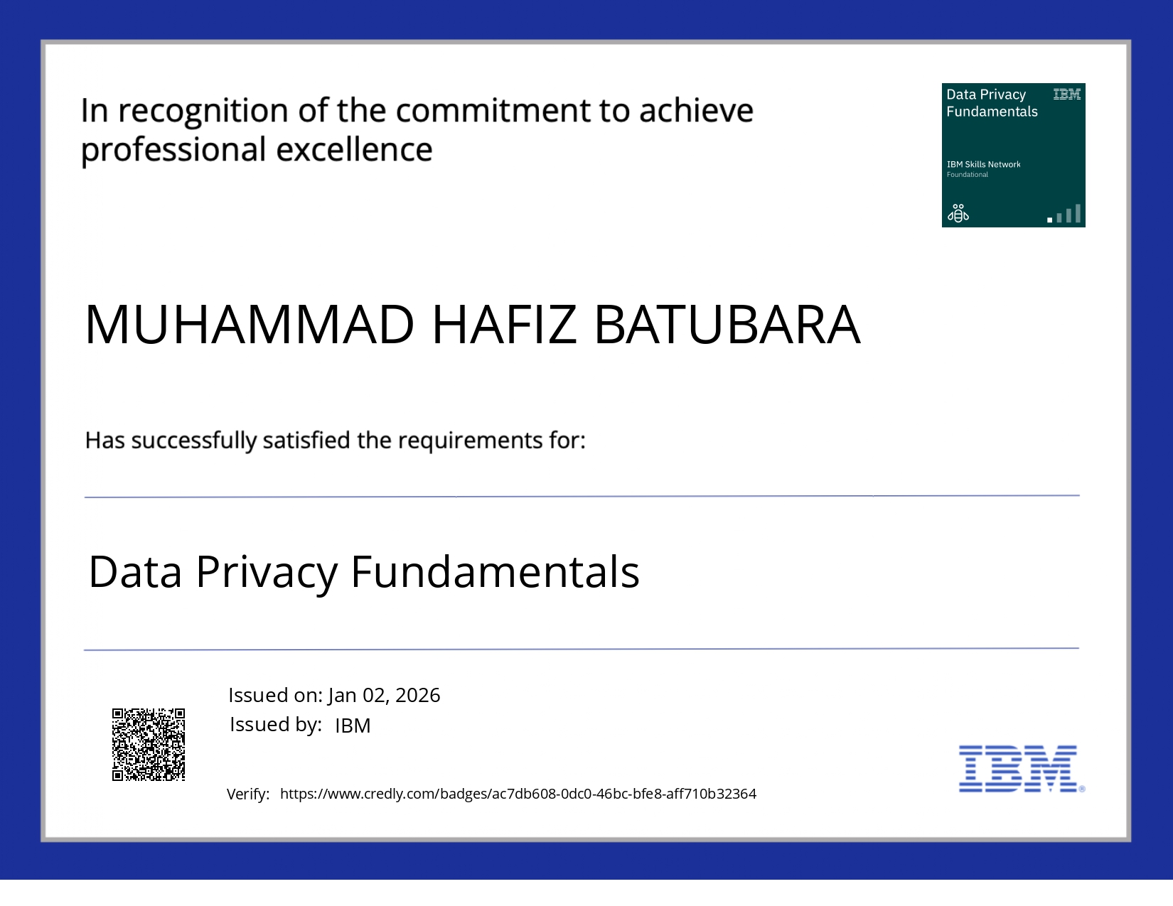 Data Privacy Fundamentals