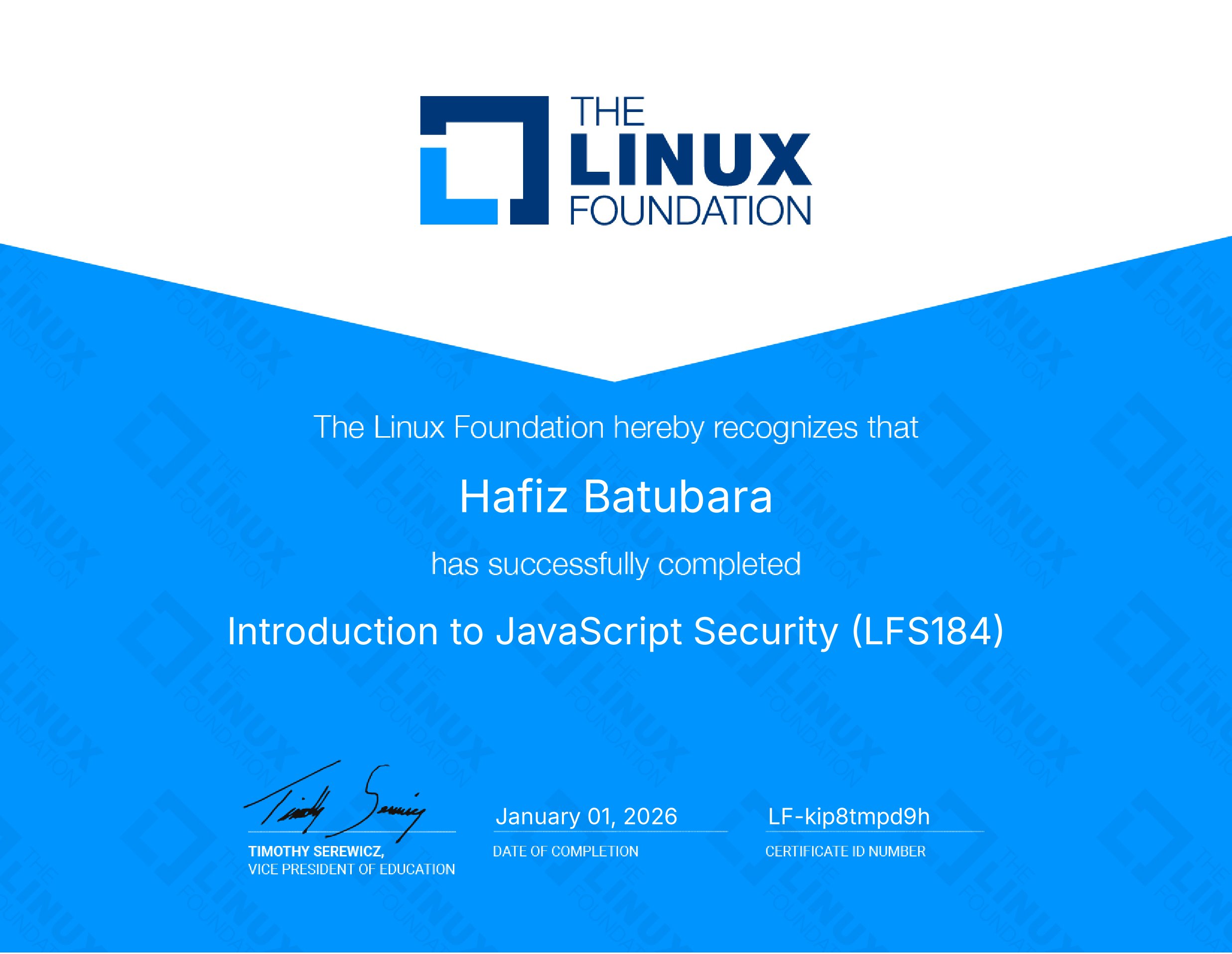 Introduction to JavaScript Security (LFS184)
