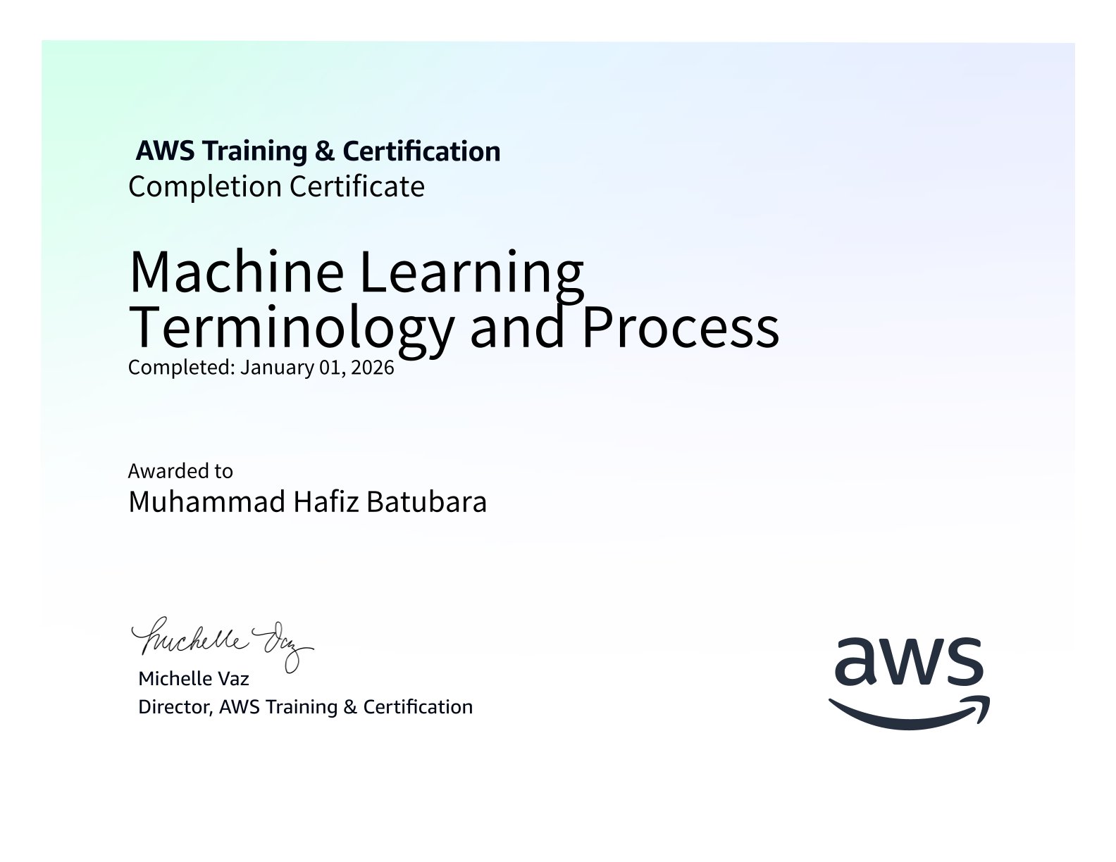 Machine Learning Terminology and Process