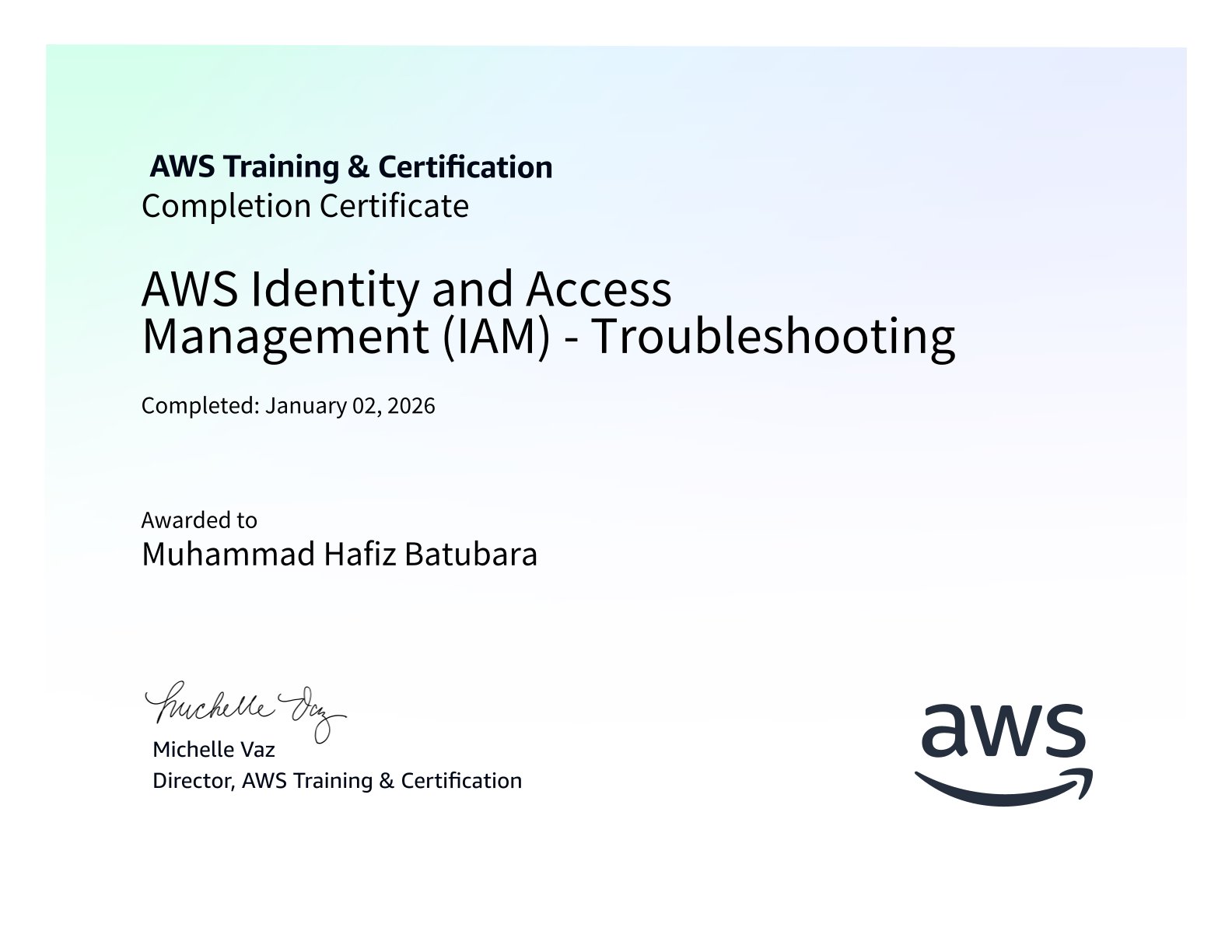 AWS Identity and Access Management (IAM) - Troubleshooting