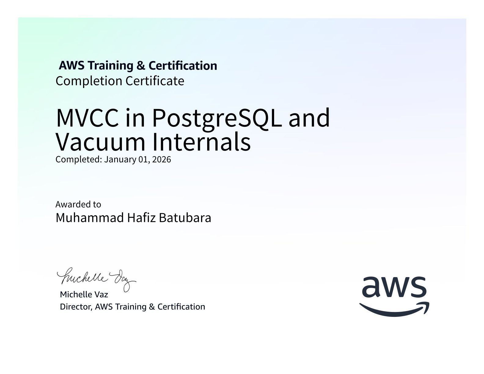 MVCC in PostgreSQL and Vacuum Internals