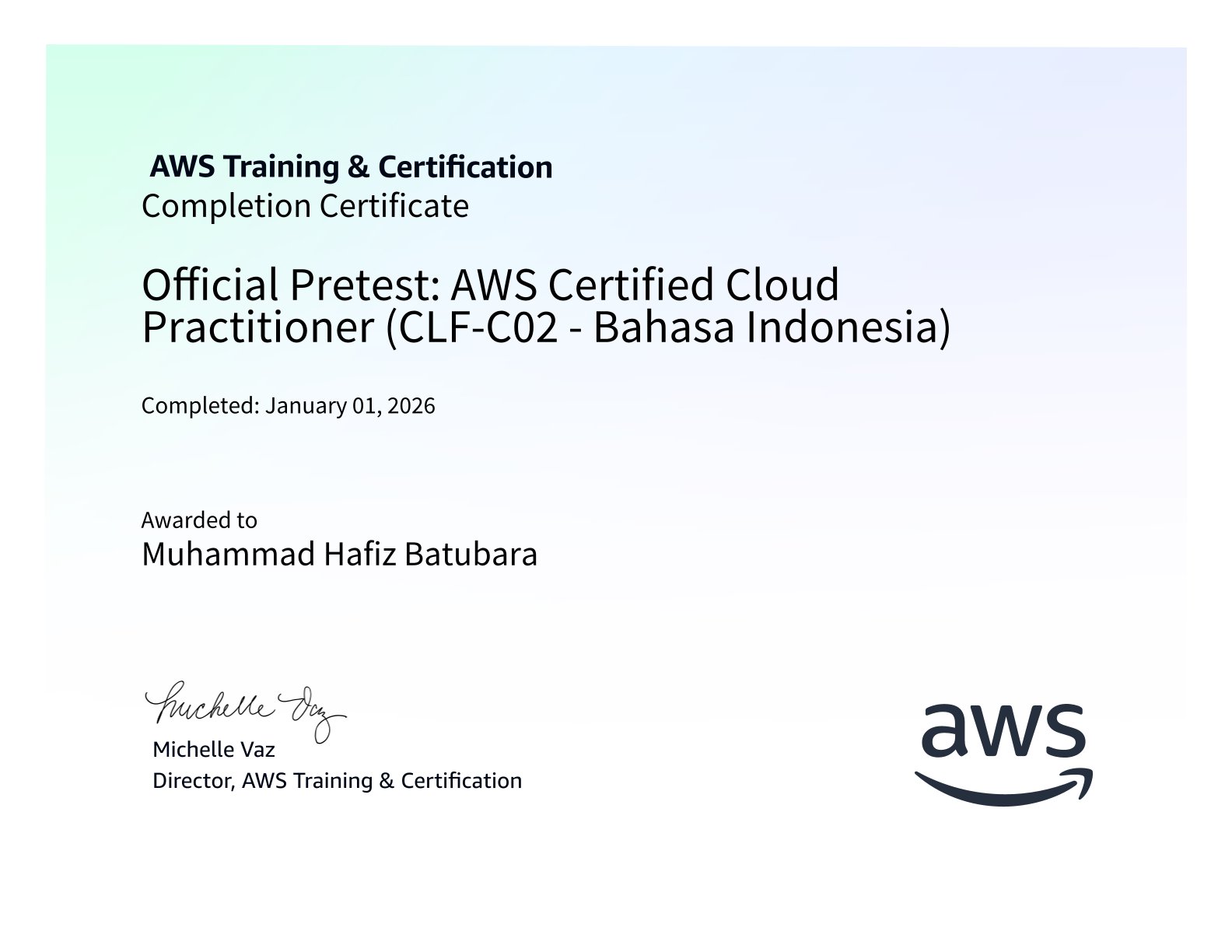 Official Pretest: AWS Certified Cloud Practitioner (CLF-C02 - Bahasa Indonesia)