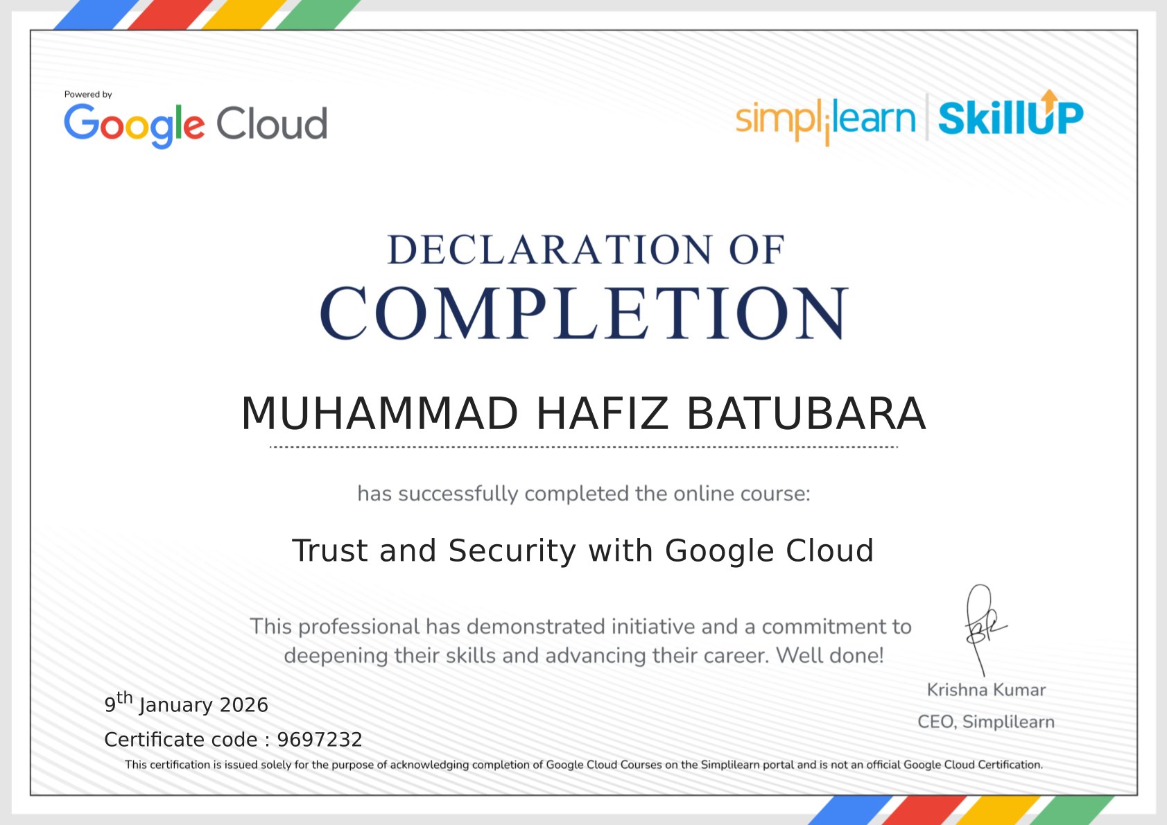 Trust and Security with Google Cloud