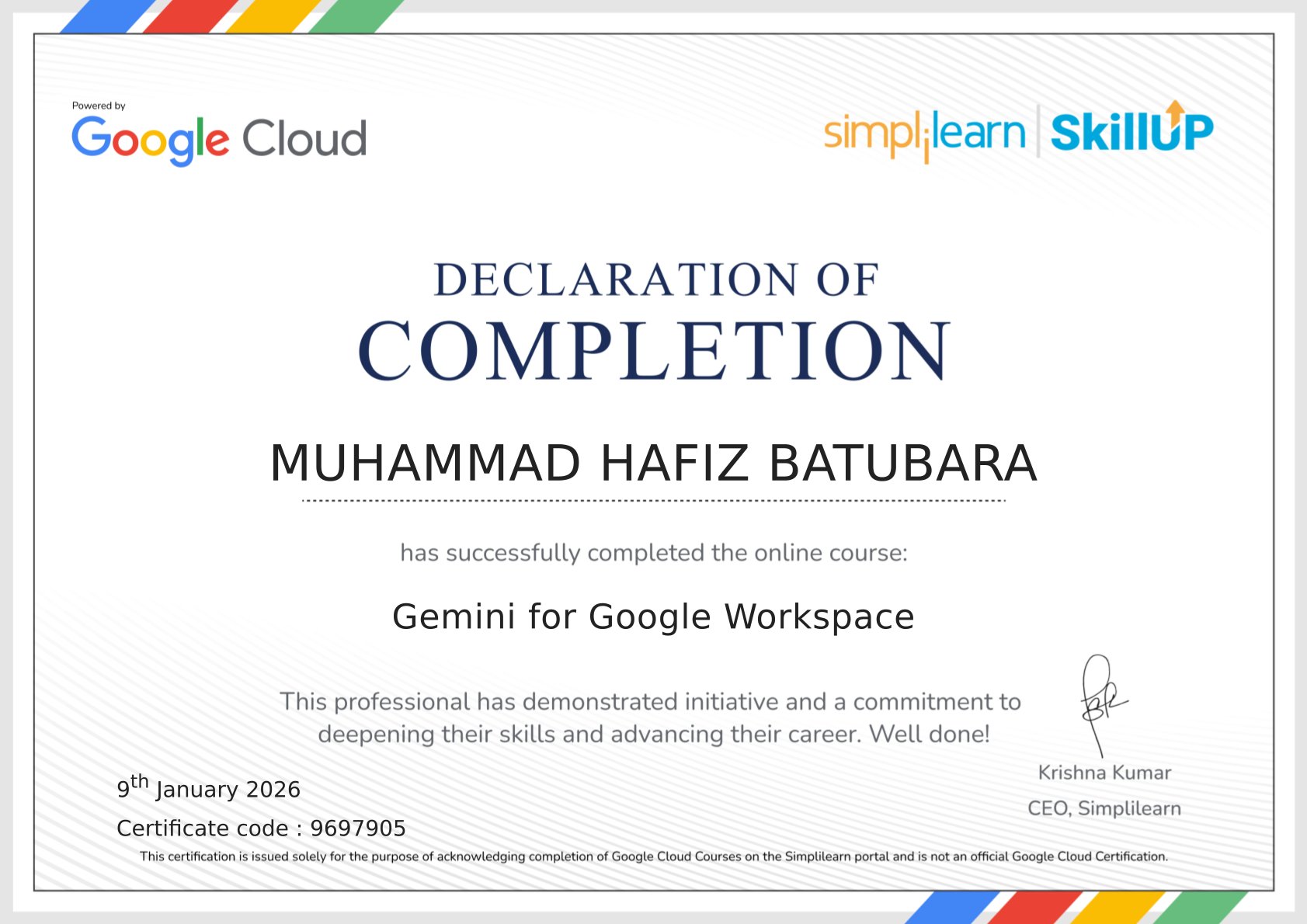Gemini for Google Workspace