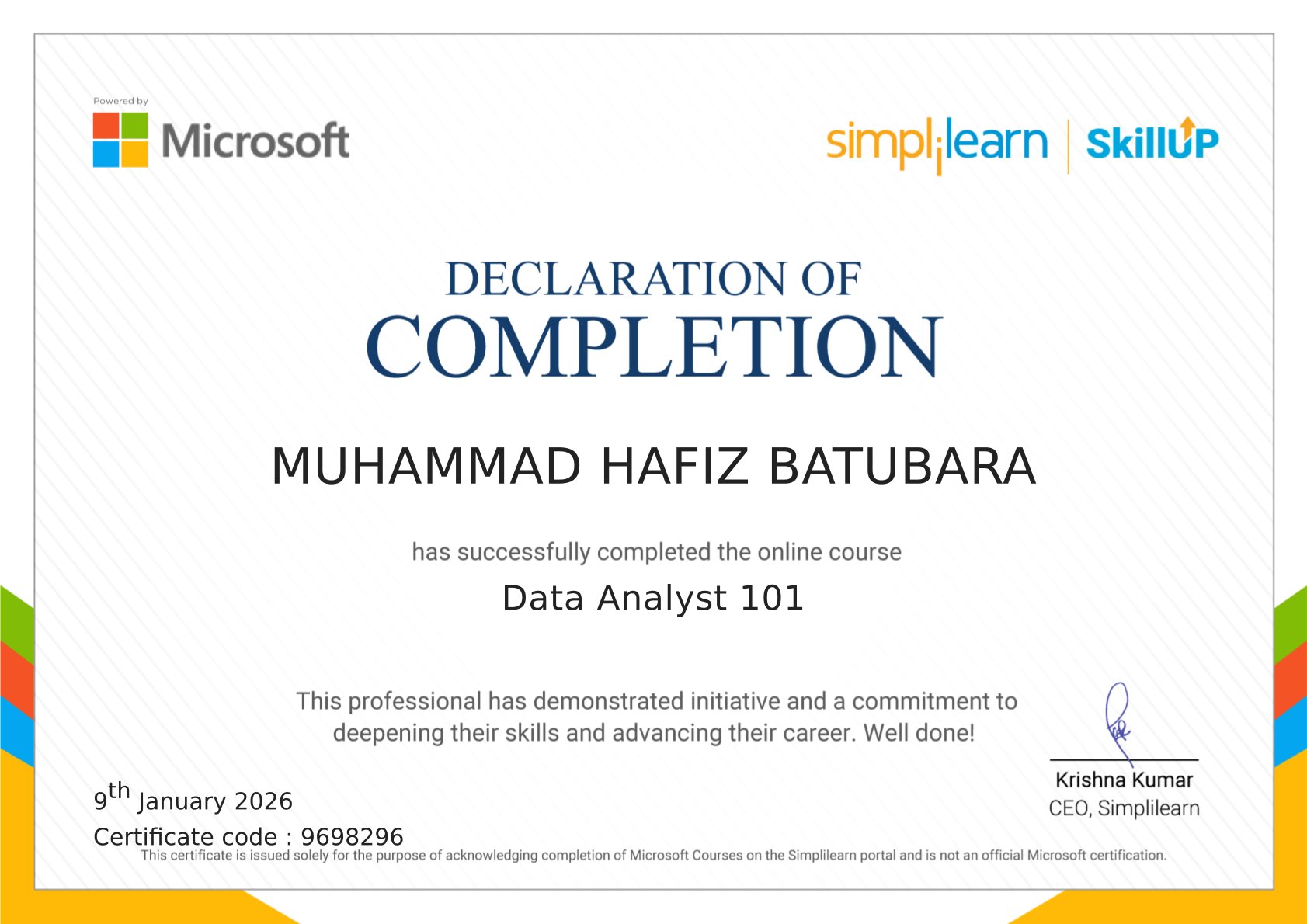 Data Analyst 101