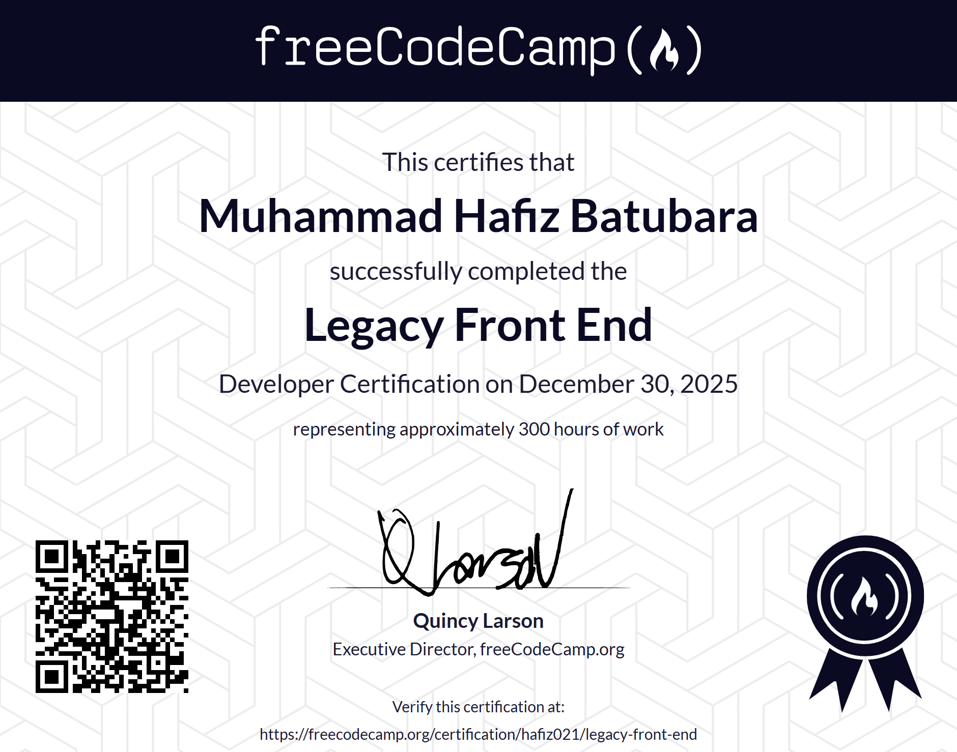 Legacy Front End