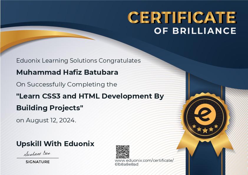 Learn CSS3 and HTML Development By Building Projects