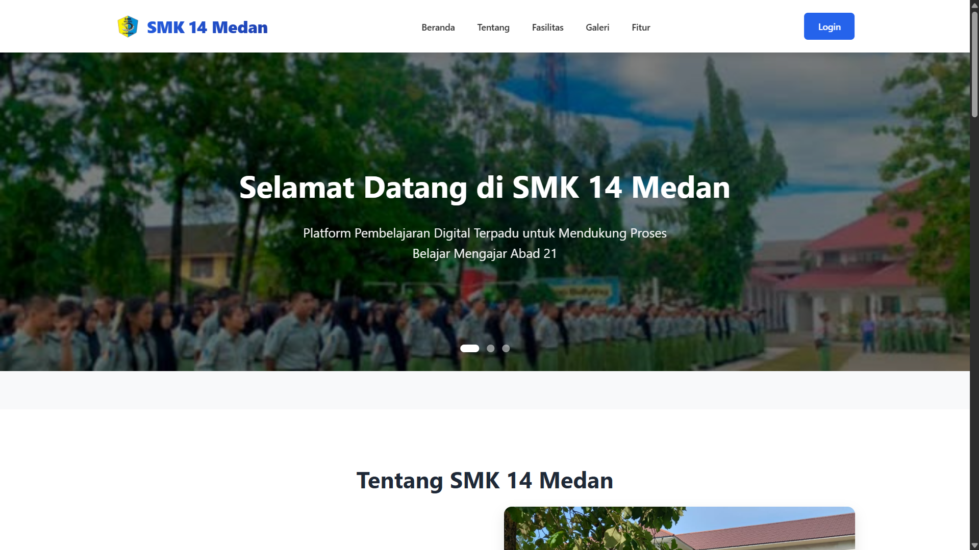 Design and Development of a Web-Based E-Learning Information System for SMK Negeri 14 Medan