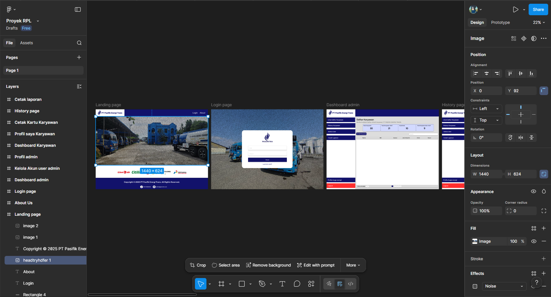 UI/UX Design of a Web-Based Employee Management Information System for PT Pasifik Energi Trans